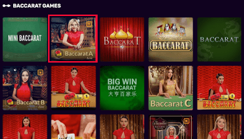 Live punto banco spel