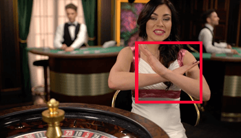 Teken van de croupier