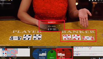 Win het live punto banco spel